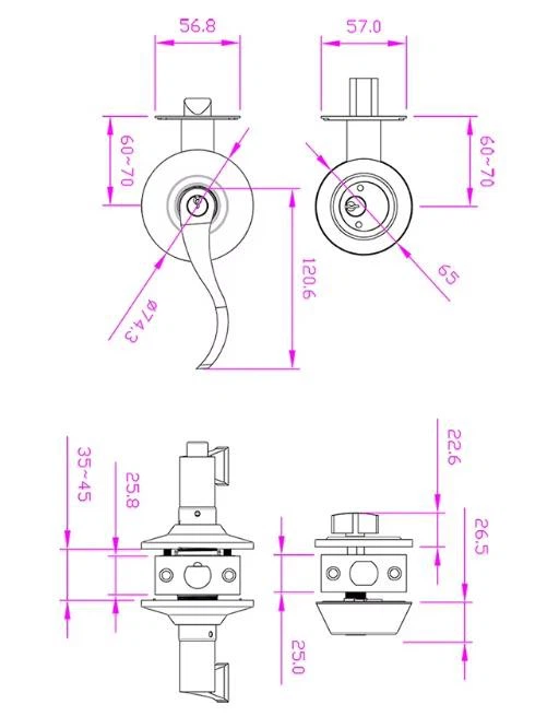 Lever Door Handle With Key Lock
