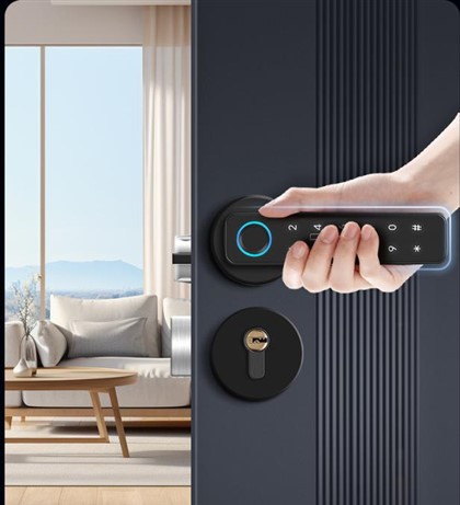 fechadura de porta com impressão digital residencial